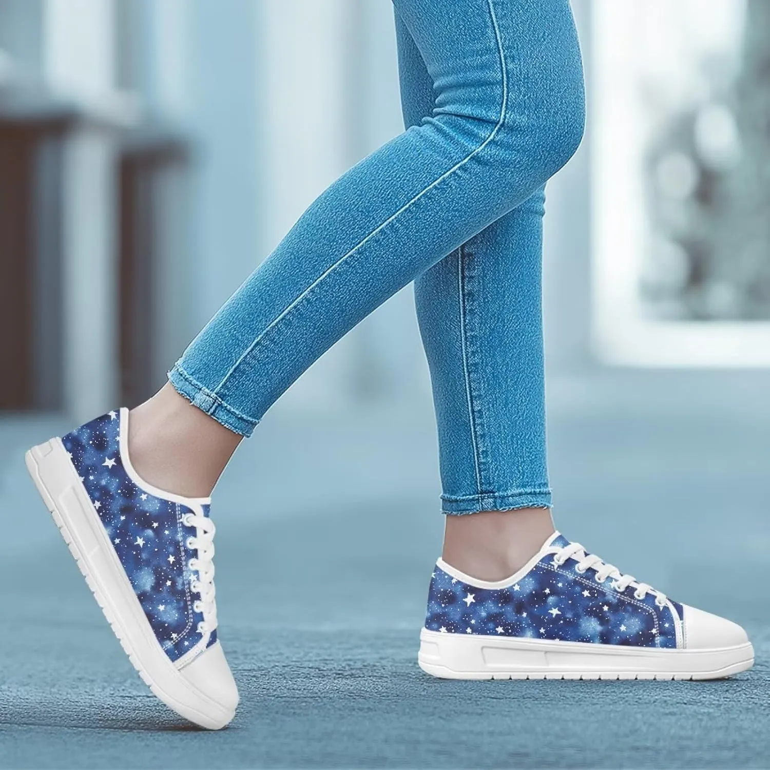 Women's Casual Fashion Canvas Sneakers Hand Free Low-Top Sneakers Lightweight Slip-On Loafers Walking Driving Shoes
