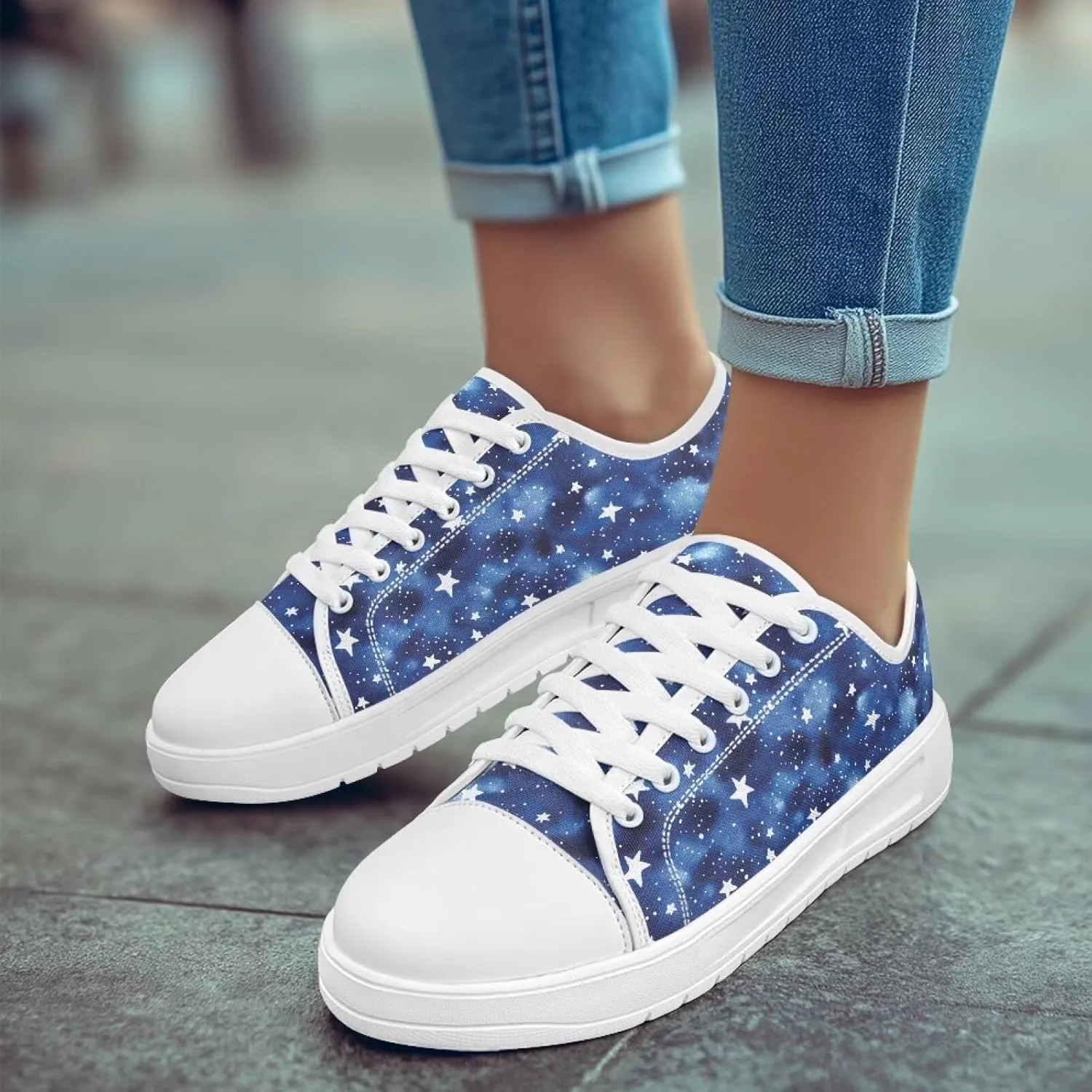 Women's Casual Fashion Canvas Sneakers Hand Free Low-Top Sneakers Lightweight Slip-On Loafers Walking Driving Shoes