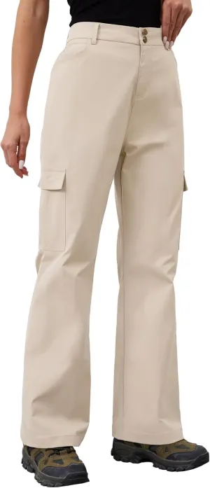 Womens Hiking Cargo Pants Waterproof Lightweight Outdoor Travel Pants with Pockets Quick Dry Tactical Work Trousers