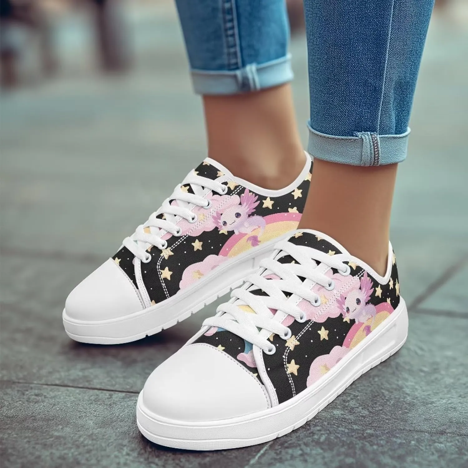Womens Loafers Shoes Casual Slip-On Canvas Shoes Breathable Sneakers for Women Low Top Sneakers 5.5-13.5
