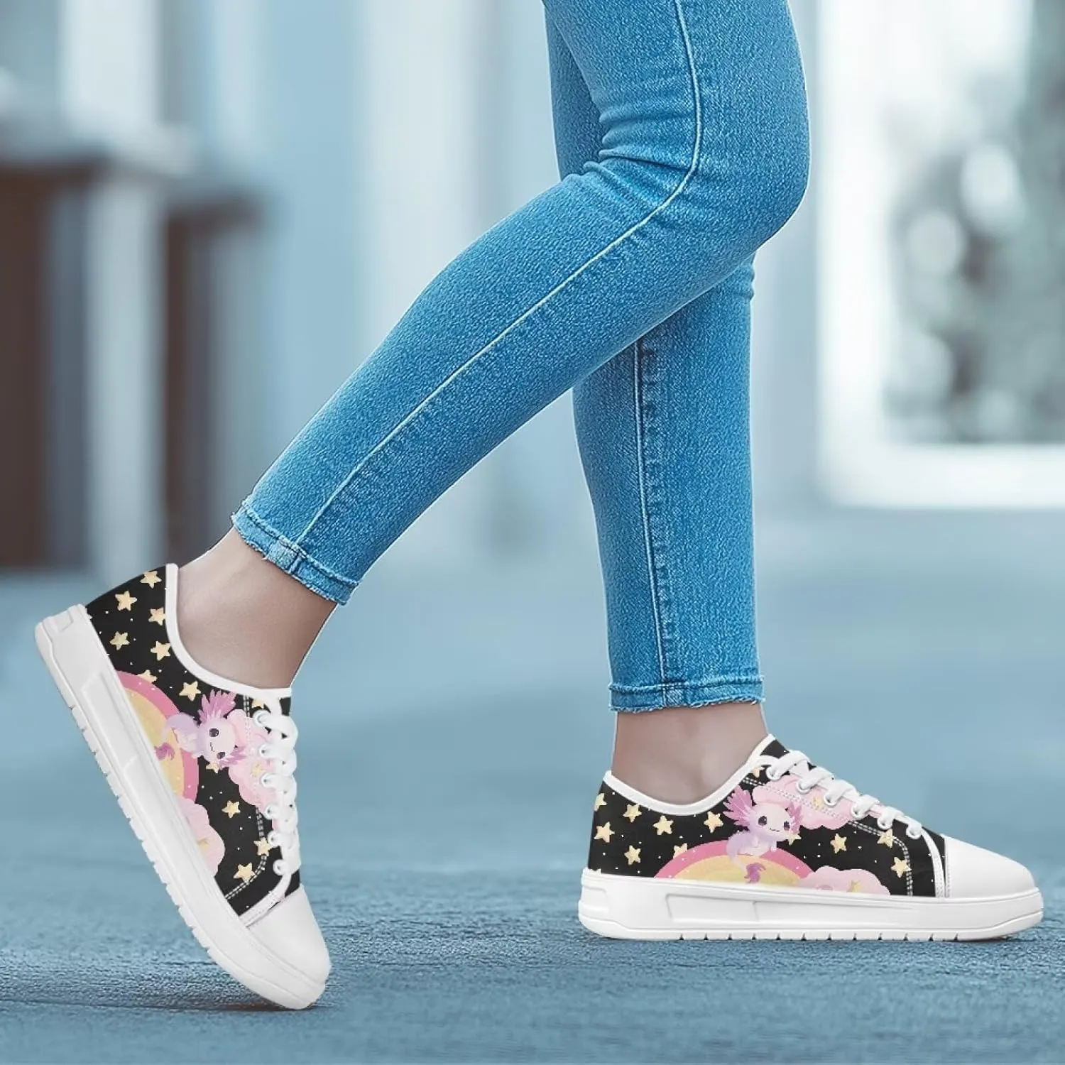 Womens Loafers Shoes Casual Slip-On Canvas Shoes Breathable Sneakers for Women Low Top Sneakers 5.5-13.5