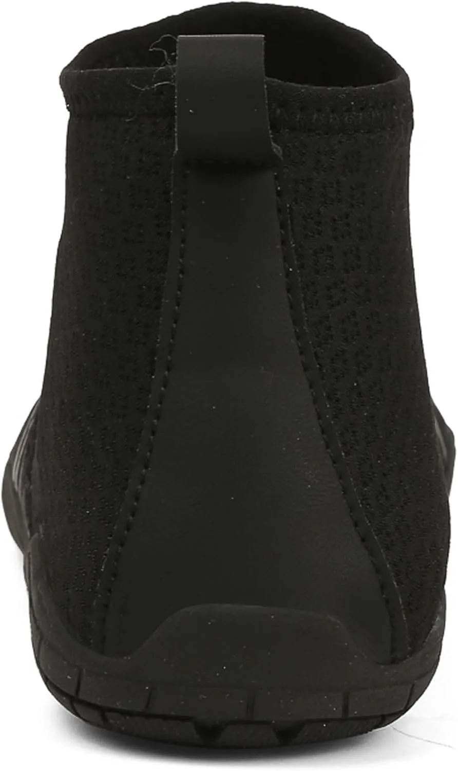 Women's Men's High Top Water Shoes, Quick Dry Breathable Stretch Lightweight Mesh Fabric, Rubber Drainage Sole, Indoor Sneakers, Barefoot Water Shoes