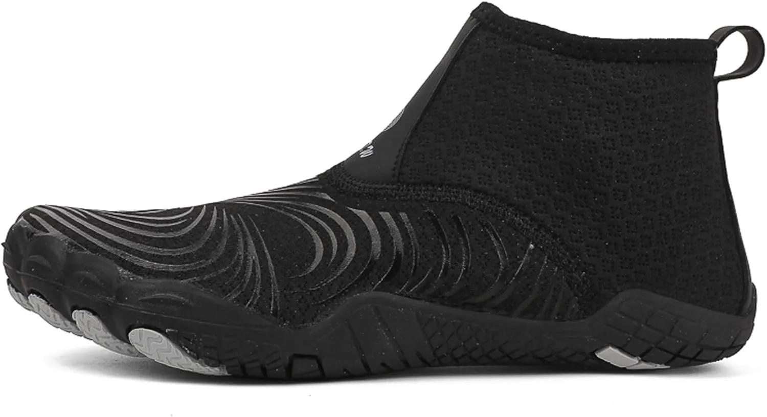 Women's Men's High Top Water Shoes, Quick Dry Breathable Stretch Lightweight Mesh Fabric, Rubber Drainage Sole, Indoor Sneakers, Barefoot Water Shoes