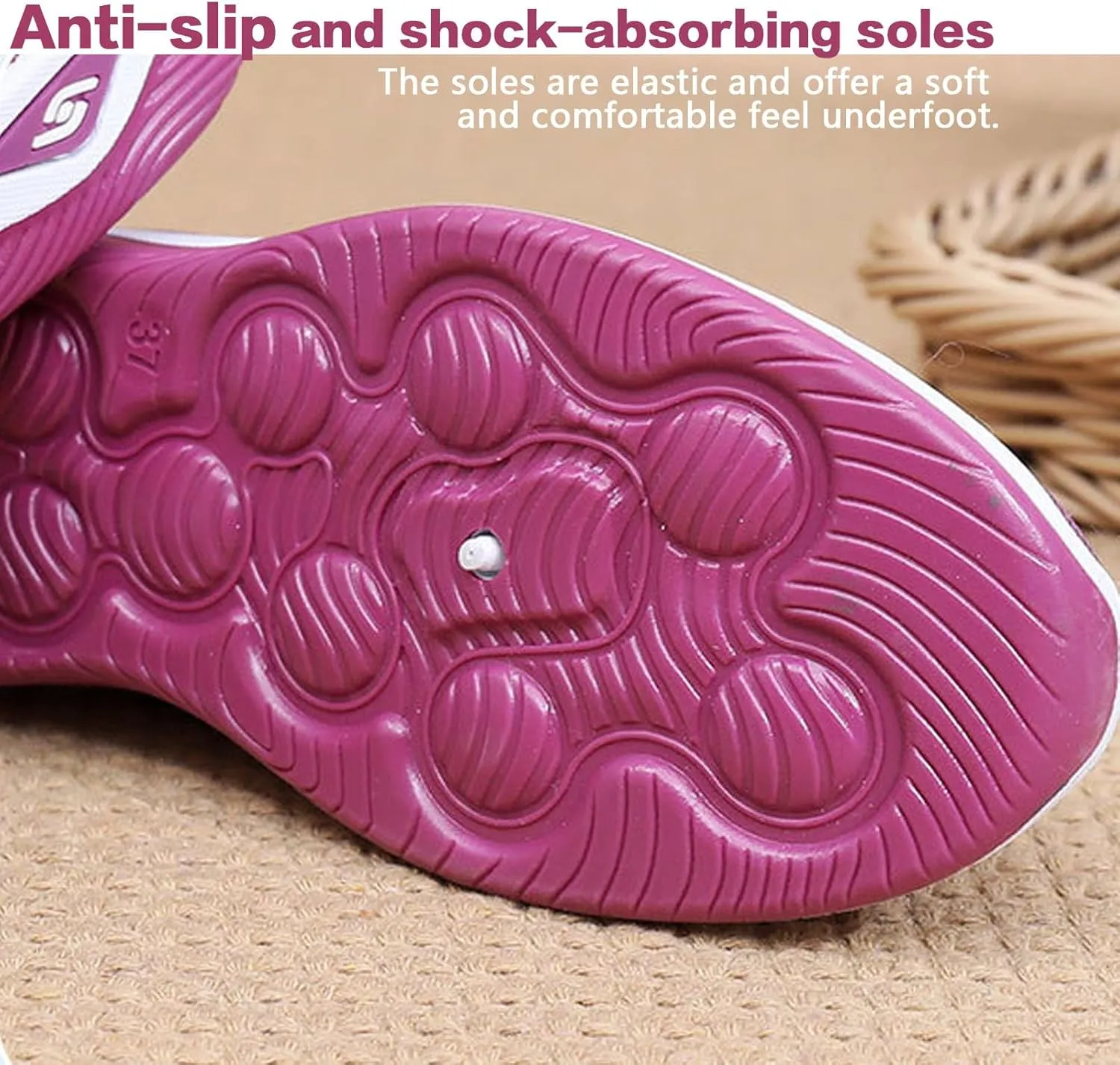 Women's Orthopedic Athletic Walking Shoes Slip On Casual Moderatearch Support Mesh-Comfortable Workout Sneakers