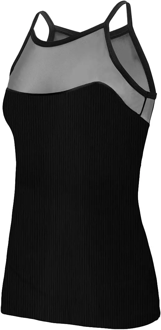 Womens Sexy Tank Cami Top Slim Knit Ribbed Racerback Blouses Low Cut Bodycon Party Shirt