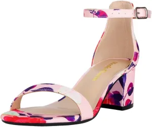 Women's Strappy Chunky Block Low Heeled Sandals 2 Inch Open Toe Ankle Strap High Heel Dress Sandals Daily Work Party Shoes