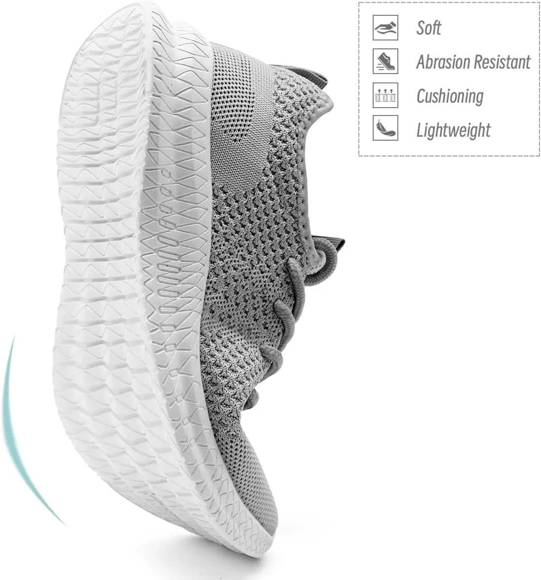 Womens Walking Running Shoes Sneakers Slip On Sport Tennis Athletic Gym Shoes Casual Lightweight Breathable Non Slip Workout Fashion Workout Trainers Shoe