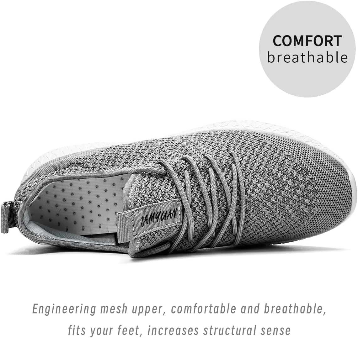 Womens Walking Running Shoes Sneakers Slip On Sport Tennis Athletic Gym Shoes Casual Lightweight Breathable Non Slip Workout Fashion Workout Trainers Shoe