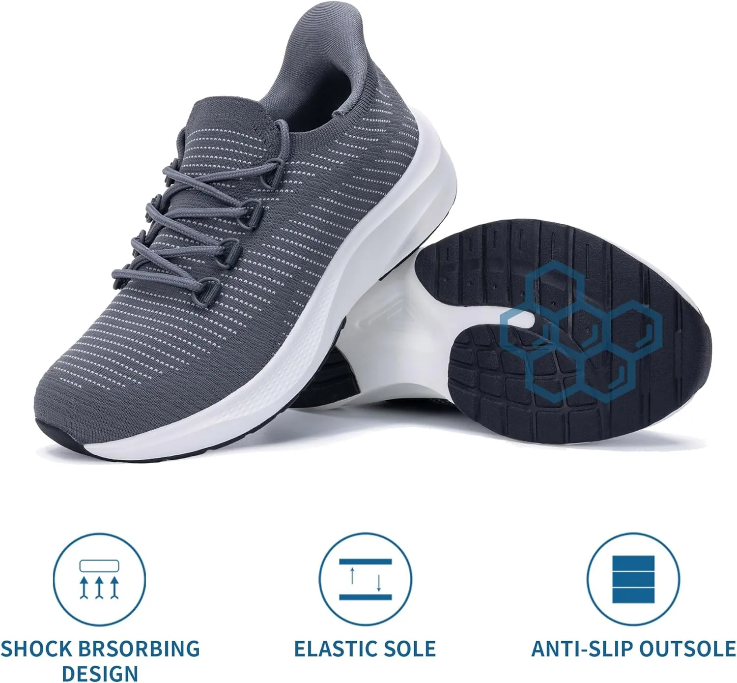 Womens Walking Shoes | Casual Tennis Sneakers | Slip On Shoes | Comfortable Lightweight Shoes US 6-11