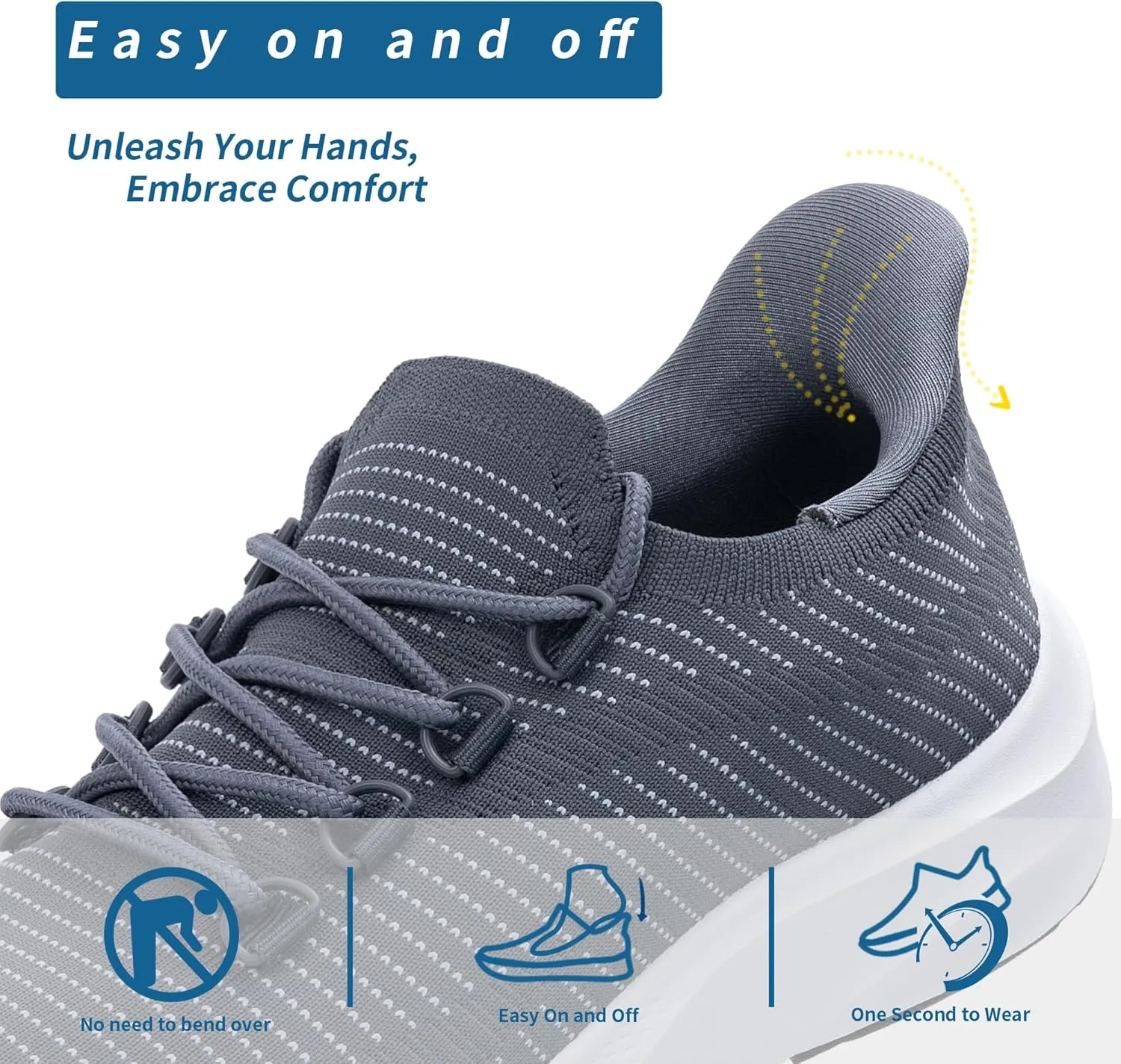 Womens Walking Shoes | Casual Tennis Sneakers | Slip On Shoes | Comfortable Lightweight Shoes US 6-11