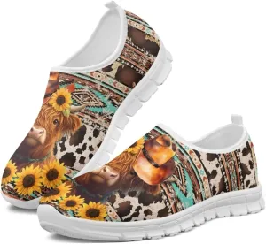 Womens Walking Shoes Tribal Animals Print Men Breathe Mesh Running Shoes Sock Sneakers Slip On Fashion Non Slip Tennis Sneakers