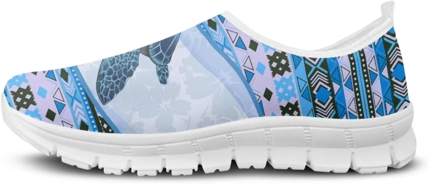 Womens Walking Shoes Tribal Animals Print Men Breathe Mesh Running Shoes Sock Sneakers Slip On Fashion Non Slip Tennis Sneakers