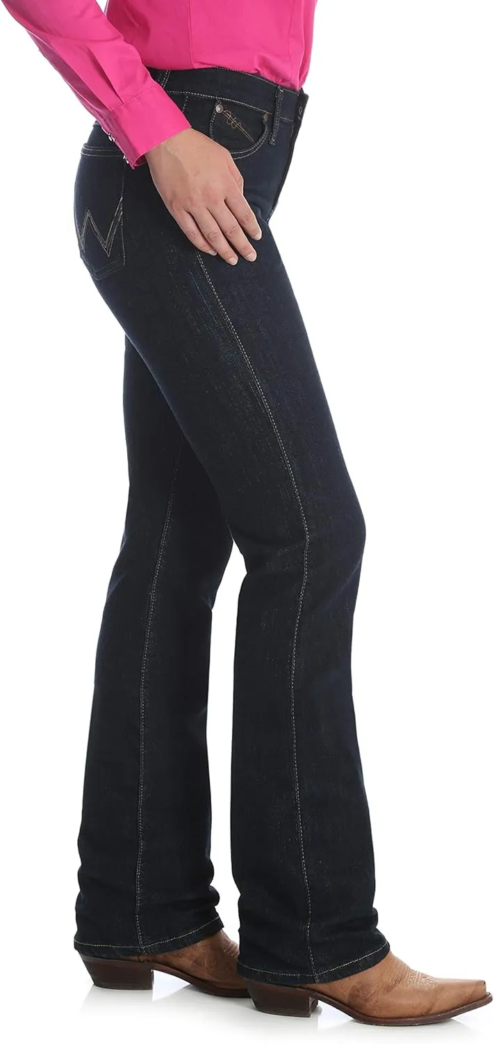 Wrangler Women's Q-Baby Mid Rise Boot Cut Ultimate Riding Jean-Discontinued