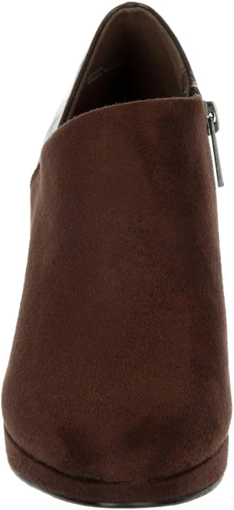 XAPPEAL Ayla - Women's Low Cut Heeled Suede Ankle Boots