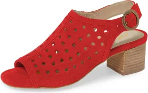 YDN Women Classic Peep Toe Stacked Low Heel Office Pumps Slip on Slingabck Sandals Shoes