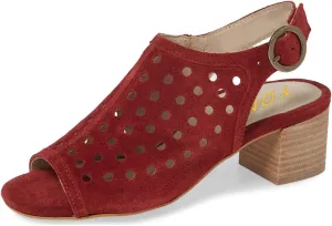YDN Women Classic Peep Toe Stacked Low Heel Office Pumps Slip on Slingabck Sandals Shoes