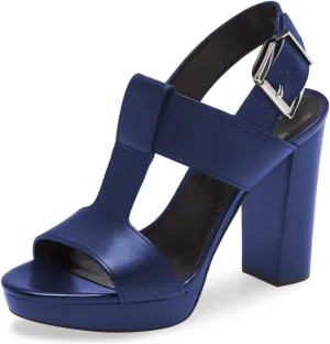 YDN Women T-Strap Stacked Chunky High Heel Ankle Strap Platform Sandals Open Toe Slingback Buckled Dress Summer Office Party Shoes