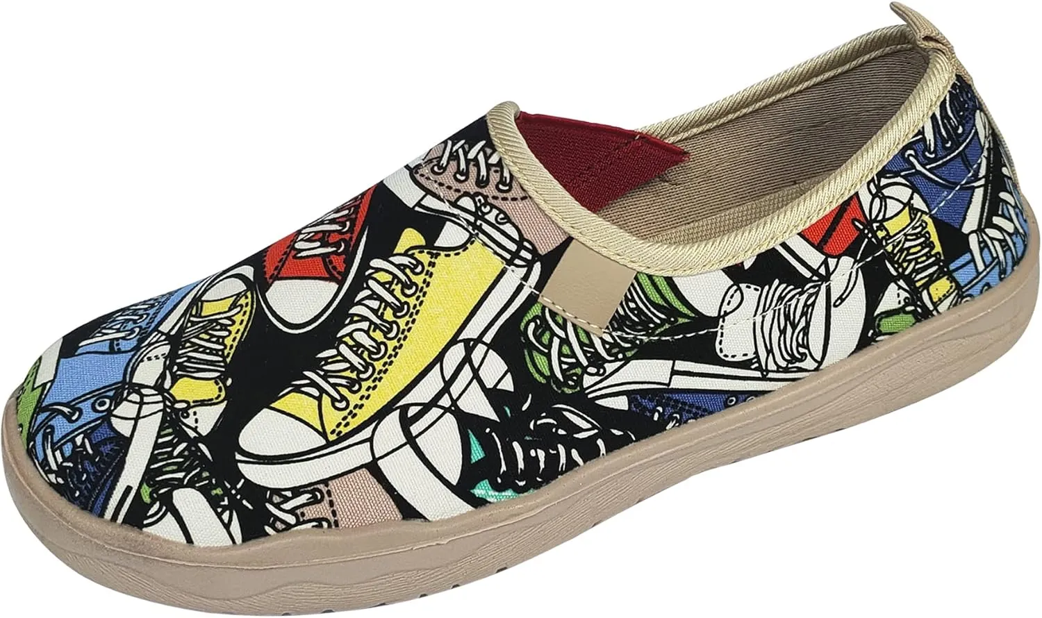YunPeng Women's Casual Slip On Travel Walking Flat Shoes Fashion Lightweight Painted Art Walking Comfort Loafers