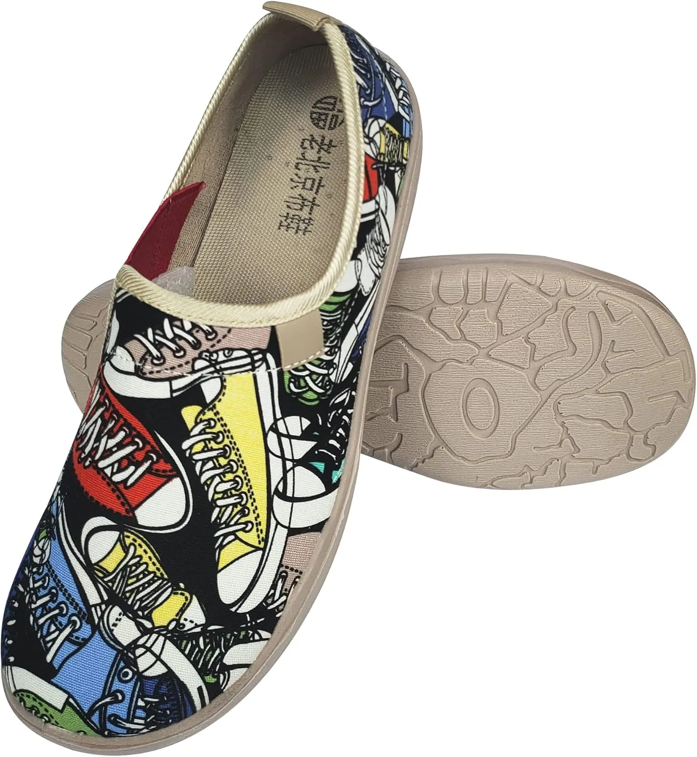 YunPeng Women's Casual Slip On Travel Walking Flat Shoes Fashion Lightweight Painted Art Walking Comfort Loafers