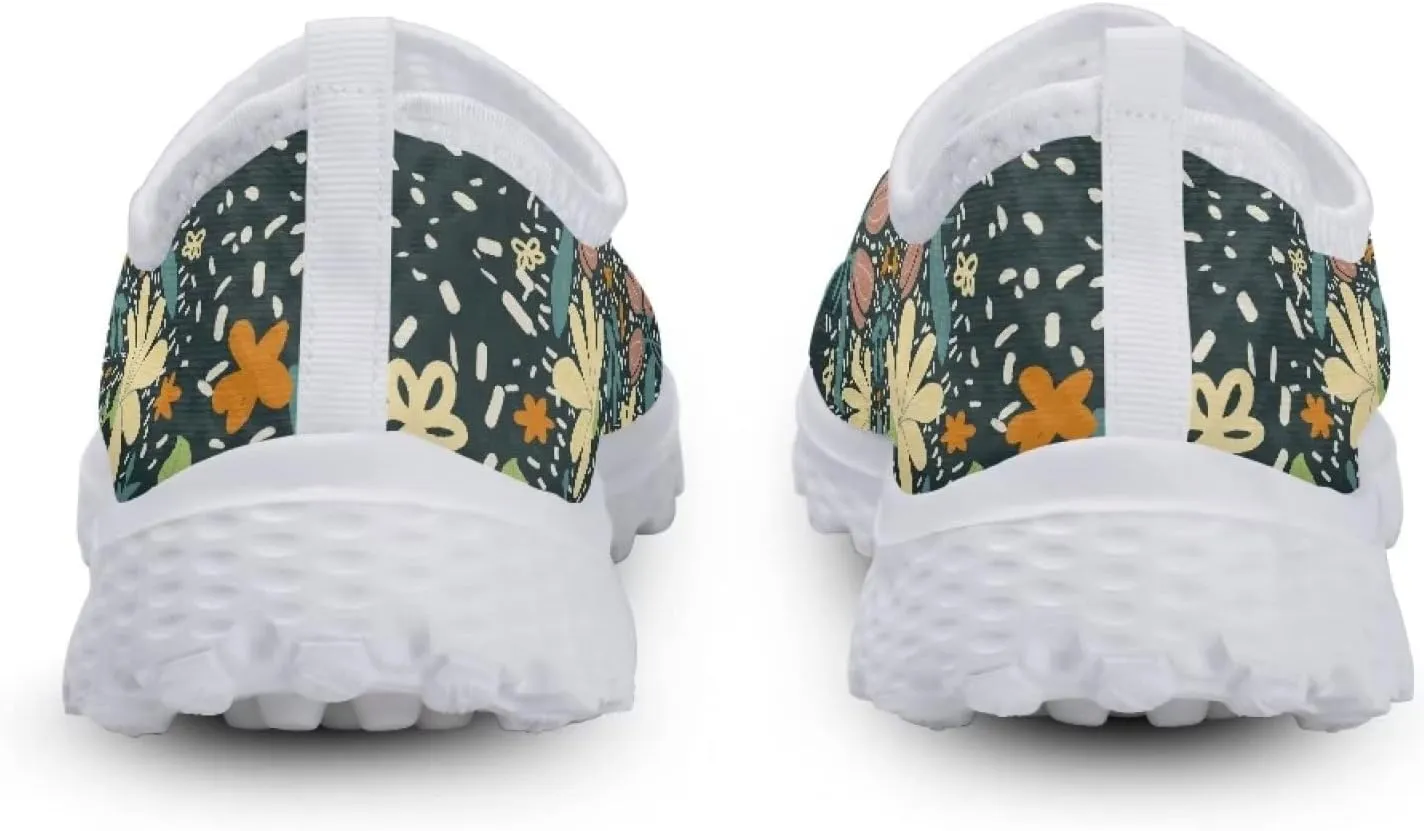 Yzaoxia Sneakers for Women Size 5.5-11.5 Slip on Running Shoes Teen Girls Outdoor Athletic Tennis Shoes