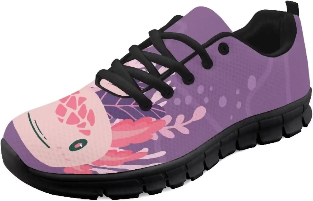 Yzaoxia Women Tennis Shoes Animal Print Hiking Sneakers Lace Up Breathable Running Athletic Shoes Size 5-11