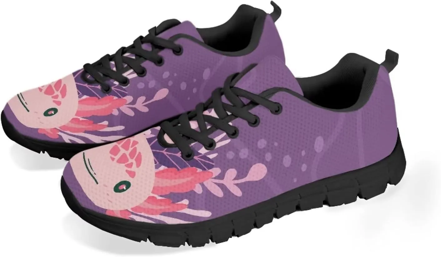 Yzaoxia Women Tennis Shoes Animal Print Hiking Sneakers Lace Up Breathable Running Athletic Shoes Size 5-11